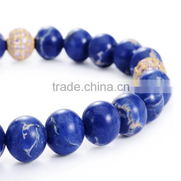Latest Fashion Bangles Lapis Lazuli Bead Bracelet photo-6