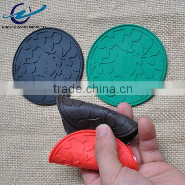 FDA & LFGB High Quality Round Silicone Mat for Coffee Cup photo-4