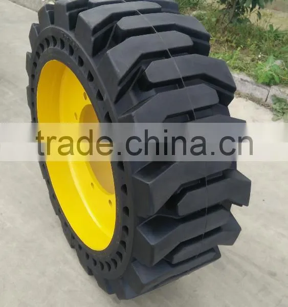 Bob Cat Solid Skid Steer Tires 12-16.5 for 904b 904h S130 photo-2