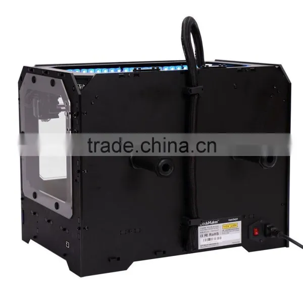 2016 3d Metal Printer 3D Machine Enclosed Frame FDM Dual Extruder 3D Printer For Sale photo-5