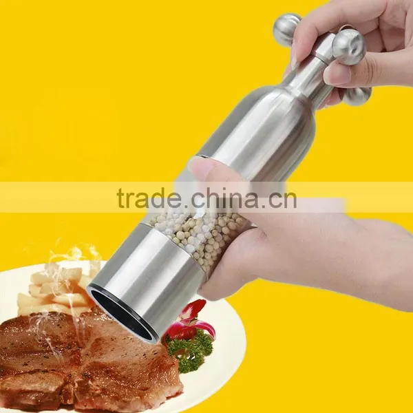 Manual Stainless Steel Pepper Grinder Mill Kitchen Tools Glass Pepper Grinder photo-2
