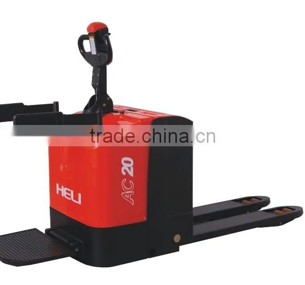 China Top1 Manufacturer Anhui Heli Brand 2.0T Stand-on Electric Pallet Truck photo-2