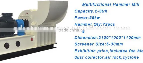 New Designed Wood Chips Hammer Mill Price / Wood Grinding Machine photo-5