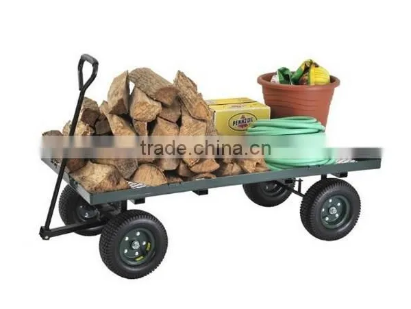 Green Heavy Duty Steel Flat Wagon photo-2