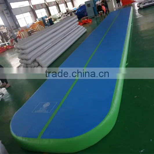 High Quality Double Wall Fabric Inflatable Gym Air Tumble Track For Sale photo-2