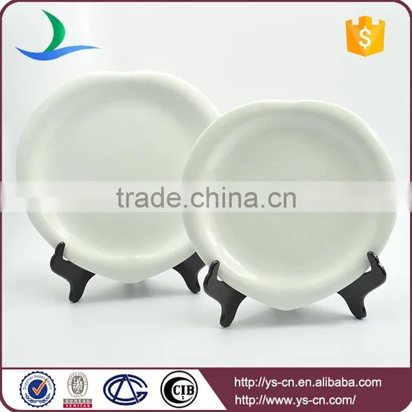 Wholesale Peach Heart Luxury Porcelain Dinner Plate photo-3