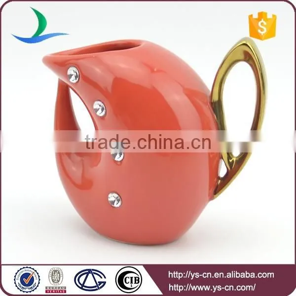 15pcs High Gloss Ceramic Arabic Tea Set With Acrylic Stone photo-5