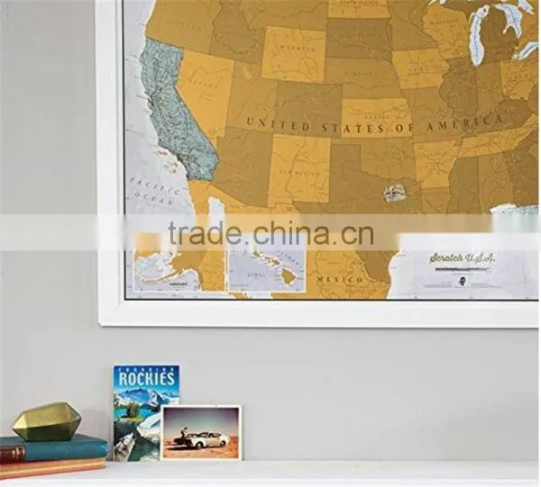 Scratch USA Scratch off Places You Travel America (US) Detailed Cartography Including US States photo-4
