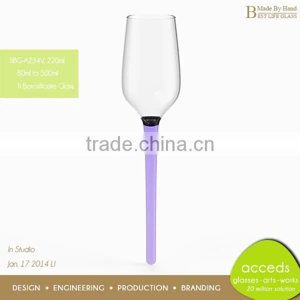 Novelty Purple Glass Drinking Cup photo-3