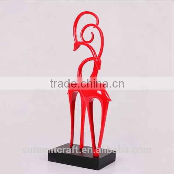 Abstract Resin Deer Couple Figurines Best Friends Wedding Gift photo-3