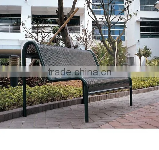 Decorative Comfortable Metal Outdoor Bench photo-3