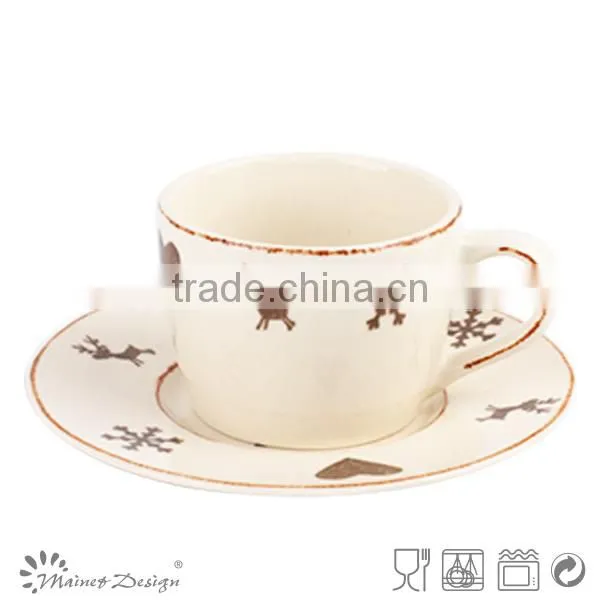 Good Quality Novel Gift Design Ceramic Cup and Saucer photo-5