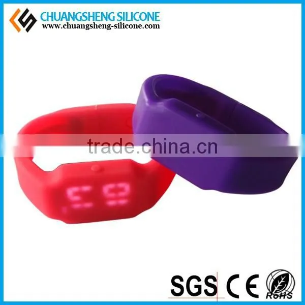 Luxury Western LED Digital Silicone Watch Bracelet photo-3