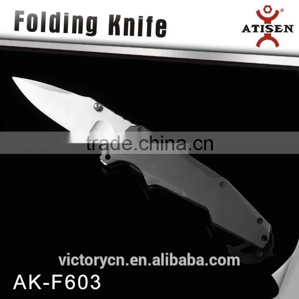 7cr17 Blade Titanimum Handle Combination Folding Knife photo-3