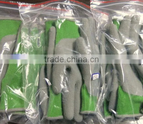 DDSAFETY Hot Sale Latex Coated Gloves With Economic Beige T/C Shell photo-5