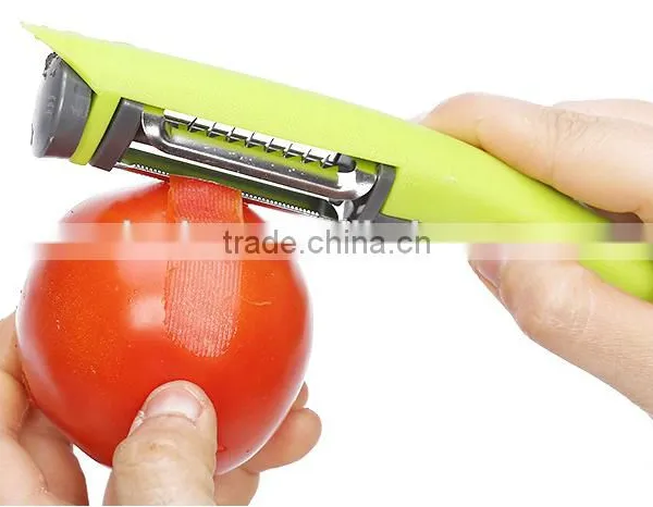 Cute Kitchen Tool , Hand Adjustable Multifunction Tri-Blade Peeler photo-6