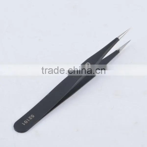 Anti-static Stainless Steel Tweezers Short Pointed Tweezers photo-5