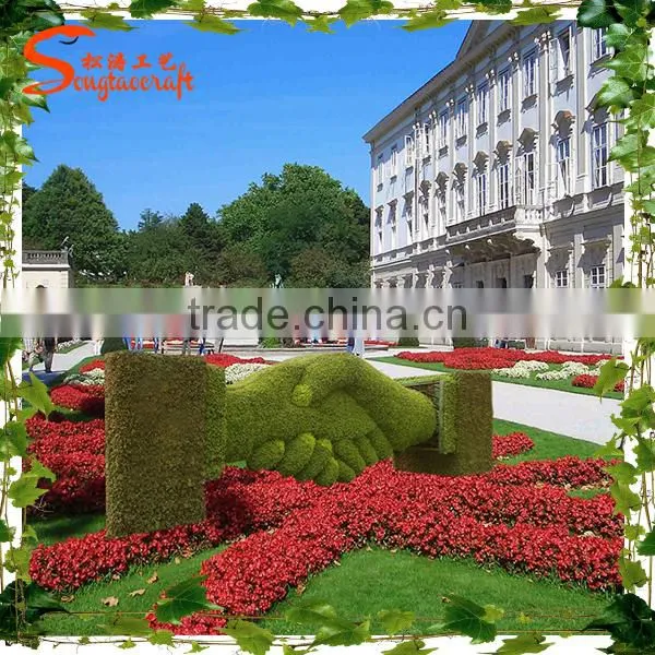 Wholesale New Style Topiary Grass Artificial Animal Topiary Plant for Landscaping photo-3