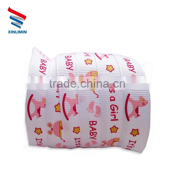 High Quality Custom Logo Designs Printerd Cute Character Grosgrain Ribbon photo-2