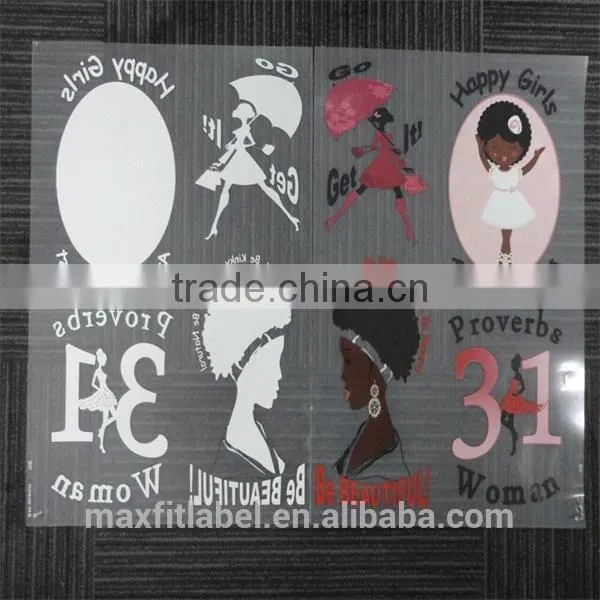 Screen Printing PVC Plastisol Iron On Custom Heat Transfer Printed Labels photo-4