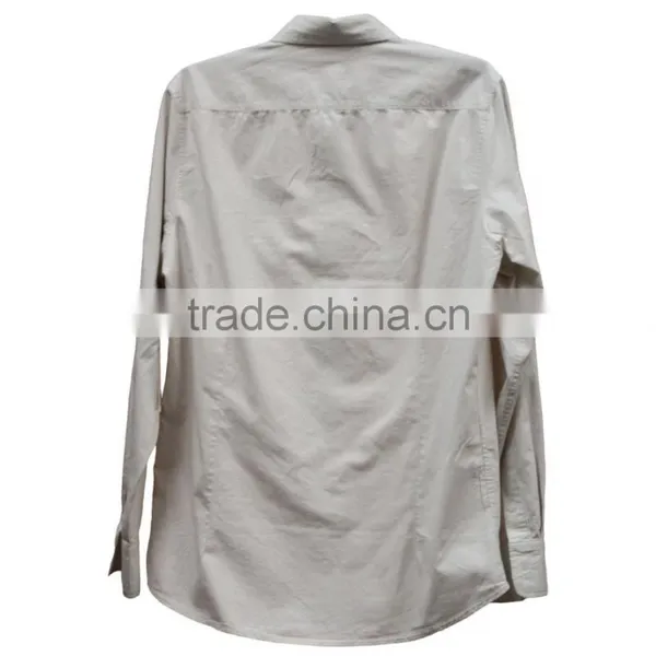 Office Casual Wear Shirt Women Elegant 100%cotton Formal Shirt Loose Fit Solid White Shirt photo-2