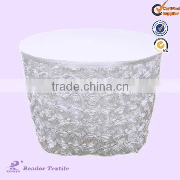 Round Rosette Banquet Table Skirting