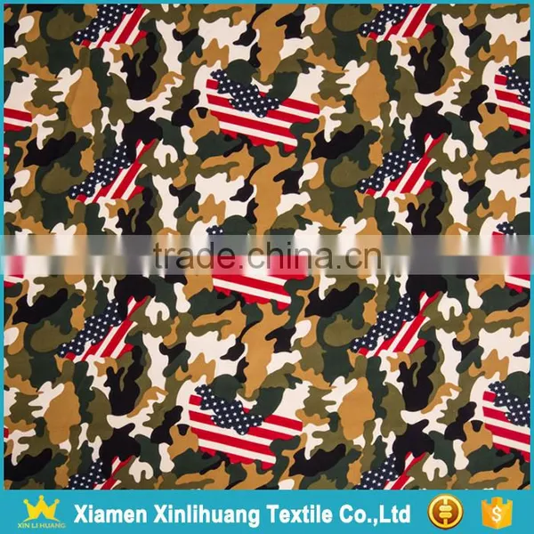 Wholesale US Military Casual Style Camo Printed Twill Poly Peach Skin Fabric photo-5