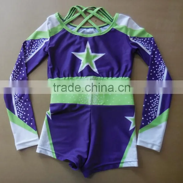 Cheap Girls Cheerleader Uniforms, Comfortable Lycra Compression Cheerleading Bras and Shorts photo-5