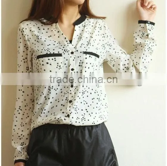 Newest Women s Clothing 2015 Summer Blouses New Design Elegant Blouses for Fashion Elegant Ladies Shirt Design Modern Blouses