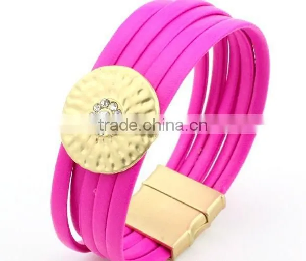 American Summer Leather Flower Bracelets,beach Holiday Gift Bracelets,cheap Promotion Bracelet photo-5