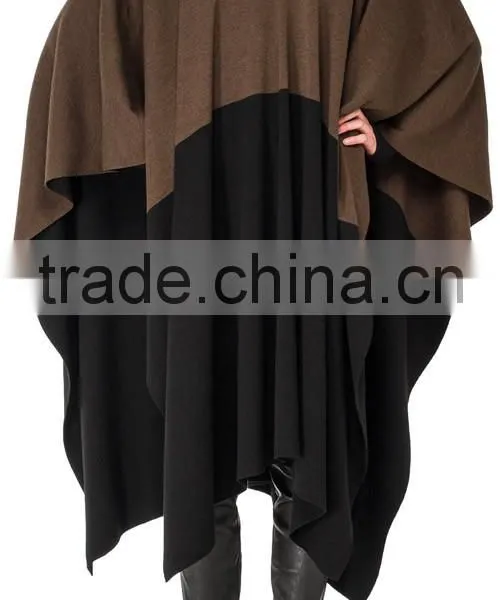 Womens Wool Poncho and Shawls Knit Poncho Sweater for Women photo-2