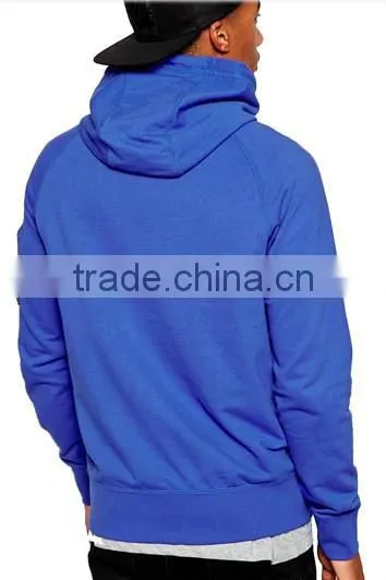 Blue Soft Touch Wholesale Custom Mens Fashion Hoodies photo-3