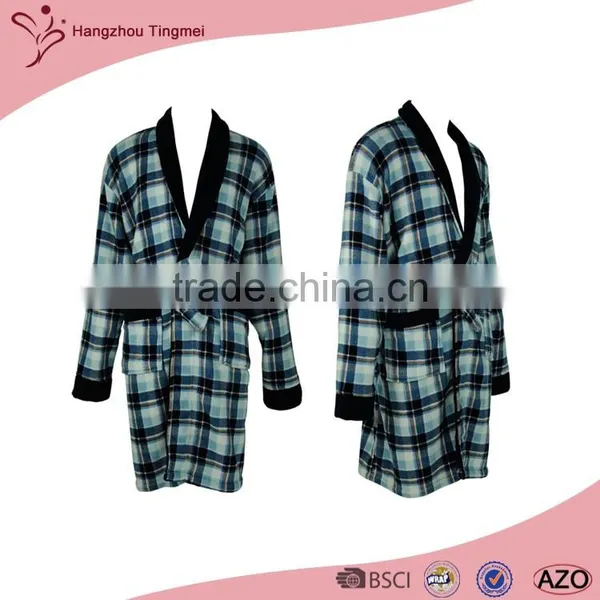 2016 Factory Wholesale Fleece Cloth Mens Bathrobe photo-2