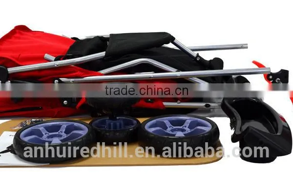 Three Wheel Pet Stroller / Cat & Dog Foldable Carrier Strolling Cart photo-4