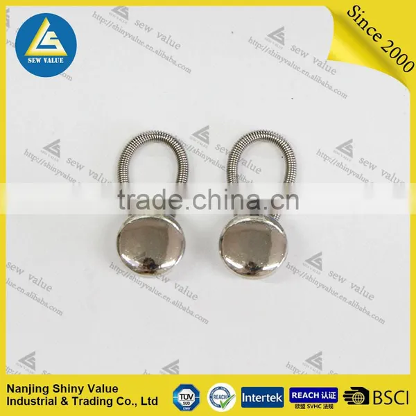 Designed for Overweight Metal Button Collar Extenders in High Tension With Beautiful Diamond Decorated photo-2