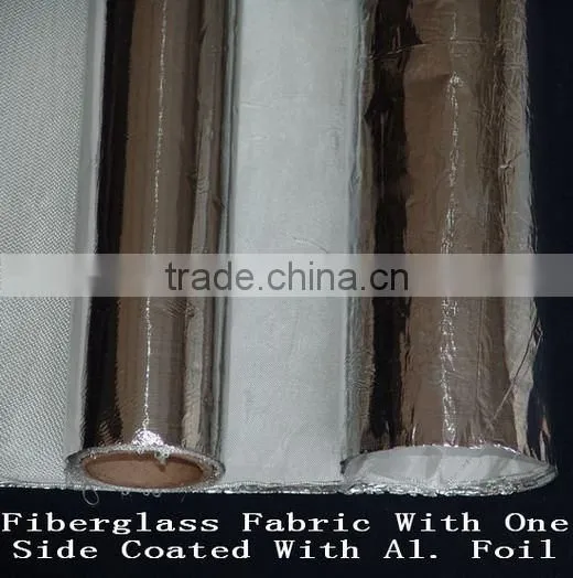 Fiberglass Fabric With One Side Coated With Aluminum Foil