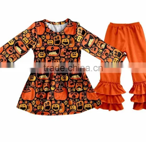 Newest Toddler Ruffle Pants Children Boutique Halloween Clothing Sets Kids Outfits Fall Baby Girl Clothes photo-4