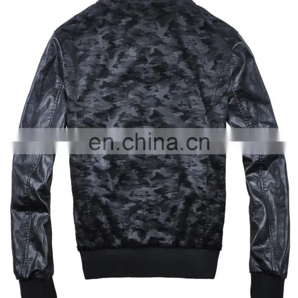 2015 Lastest Fashion Handsome Camouflage Printed Men's Swede Jacket photo-2