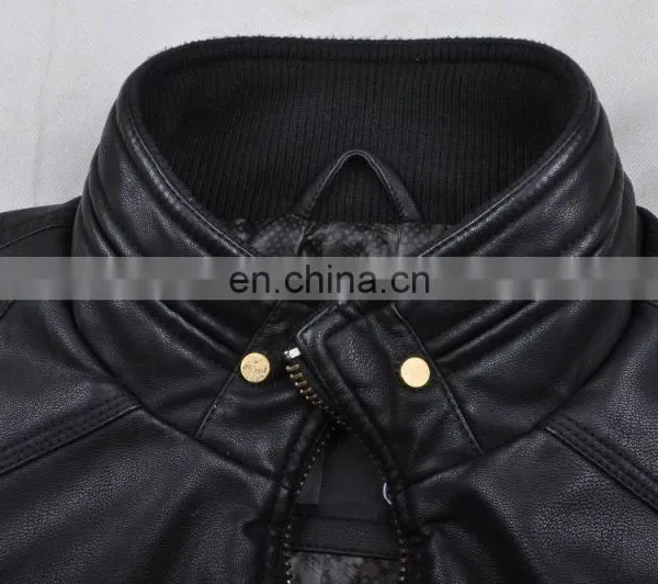 Mens Top Grade Fashion Soft Handsome Lastest Design Leather Jacket photo-4