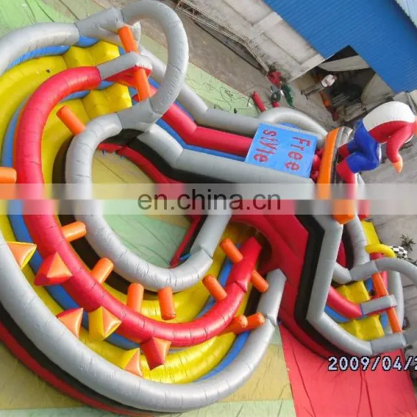 Free Style Inflatable Amusement Rides Park With Obstacle Course photo-2