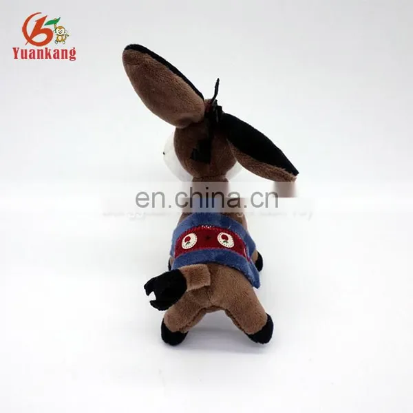Custom Mini Plush Donkey Animal Keychain photo-6