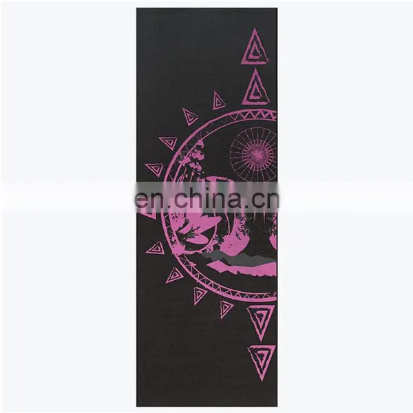 Design Custom Size Silicone Foldable Antislip Black Yoga Mats photo-5
