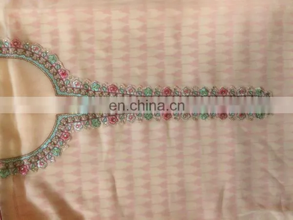 Decent Pink Colour Semi-Stitched Salwar Kameez Dress Material For Occasion Wear / New Arrival 2016 Dress Material(salwar Kameez) photo-4