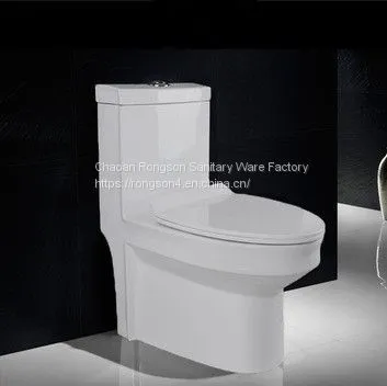 Chinese Manufacturer Wholesale Ceramic Elegant One Piece Siphonic Toilet With High Quality Soft Closed Seat Cover photo-4