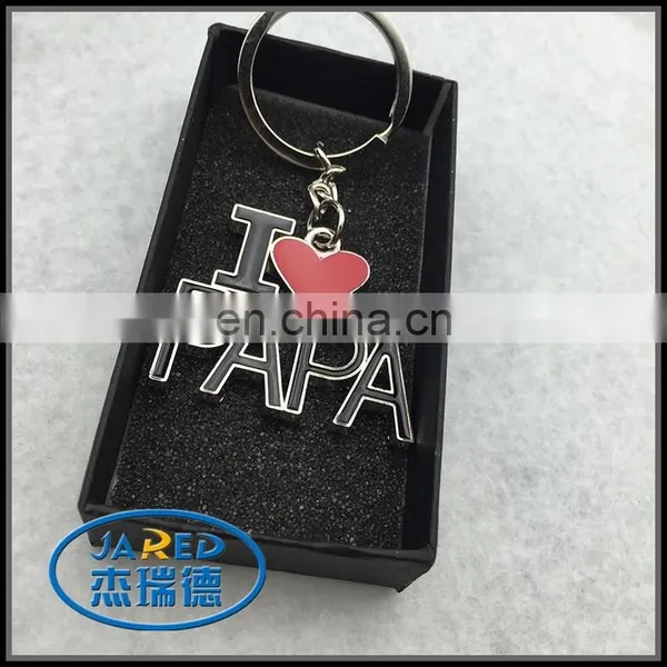 Custom Logo Keychain I Love Papa Keychain photo-3