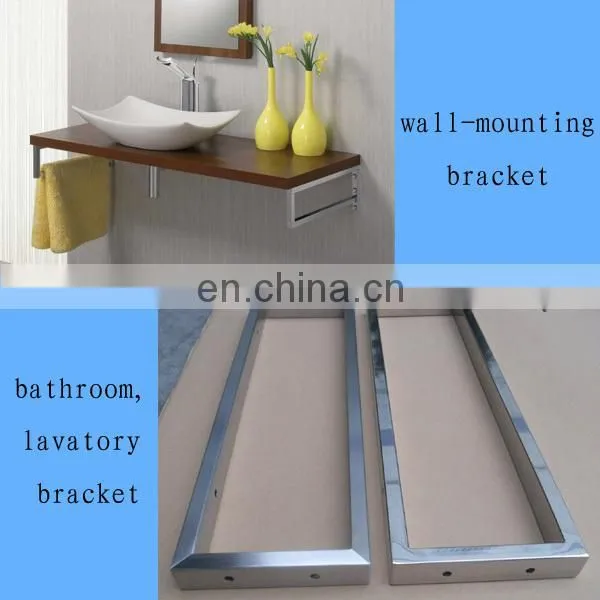 Modern Hotel Bathroom Bracket, Stainless Steel Chrome Vantity Frame