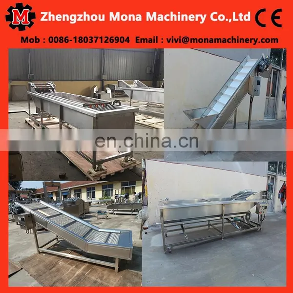 Full Automatic Root Vegetable Washing Cleaning Peeling Skinning Blanching Machine photo-6