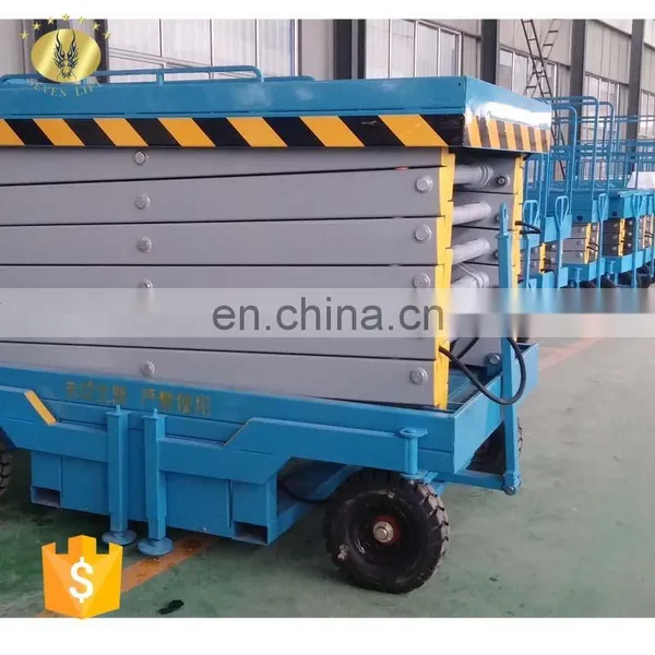 7LSJY Shandong SevenLift Small Telescopic Mobile Hydraulic Lift for Roofing