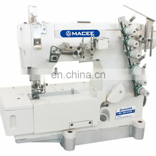 500-01DB 4 Needle 6 Thread Automatic Cut-yarn Flat Interlock Sewing Machine photo-2