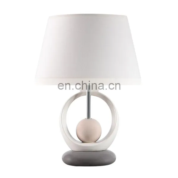 2019 New Modern Hotel Style Ceramic Desk Lamp for Indoor Room photo-4